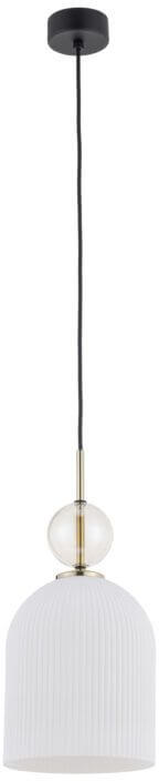 TK Lighting Sophia Cognac White lampada sospesa 1x15 W bianco-oro 11374