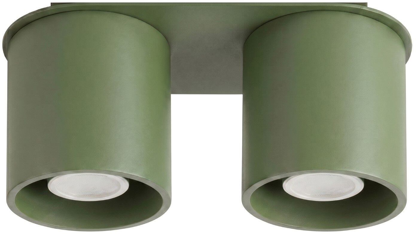Sollux Lighting Orbis lampada da soffitto 2x10 W verde SL.2103