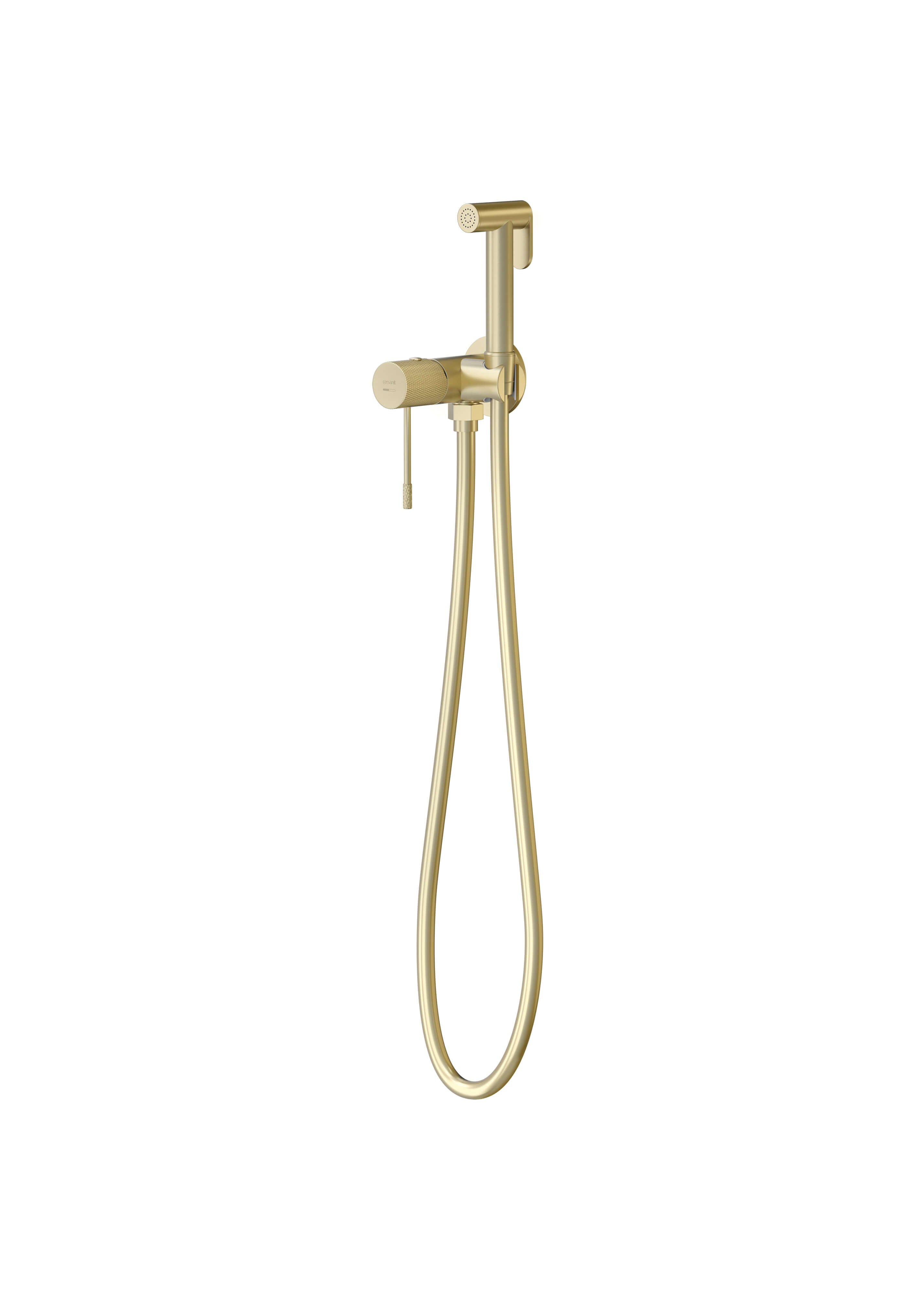 Cersanit Zen rubinetto per bidet con set doccia a parete oro S1001-179