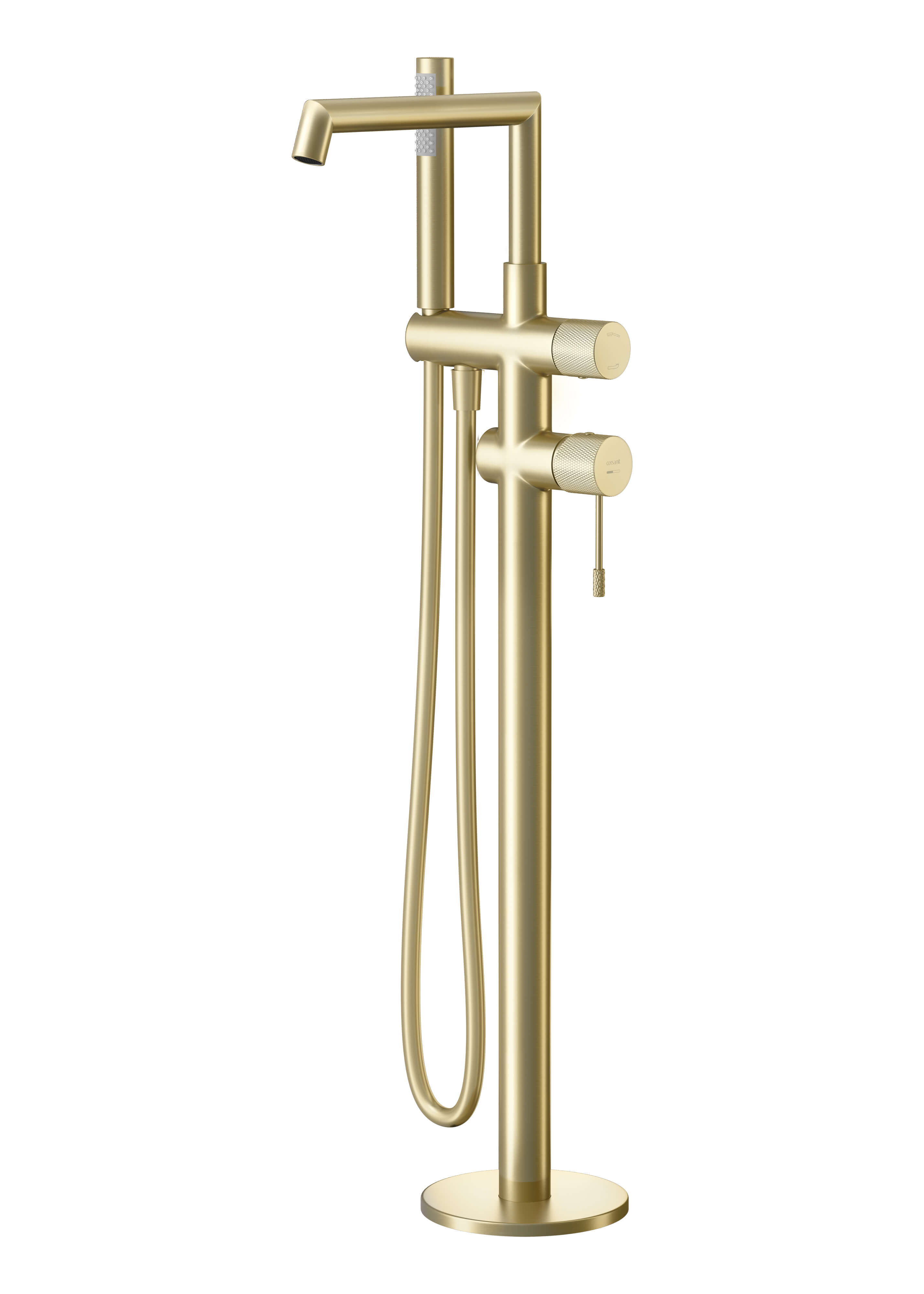 Cersanit Zen rubinetto per vasca e doccia a terra oro S1001-165