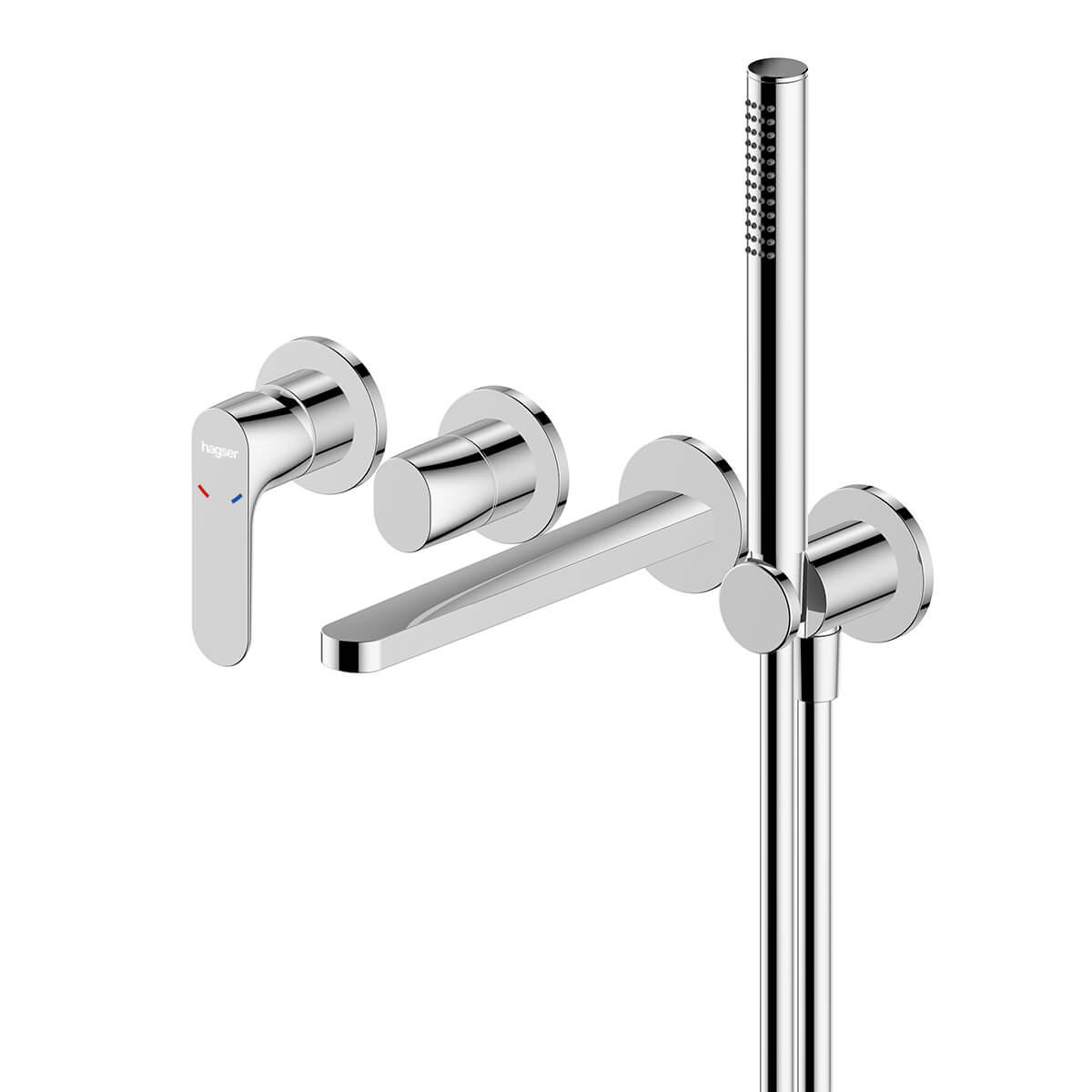 Hagser Norla rubinetto per vasca e doccia da incasso cromo HGR17000034