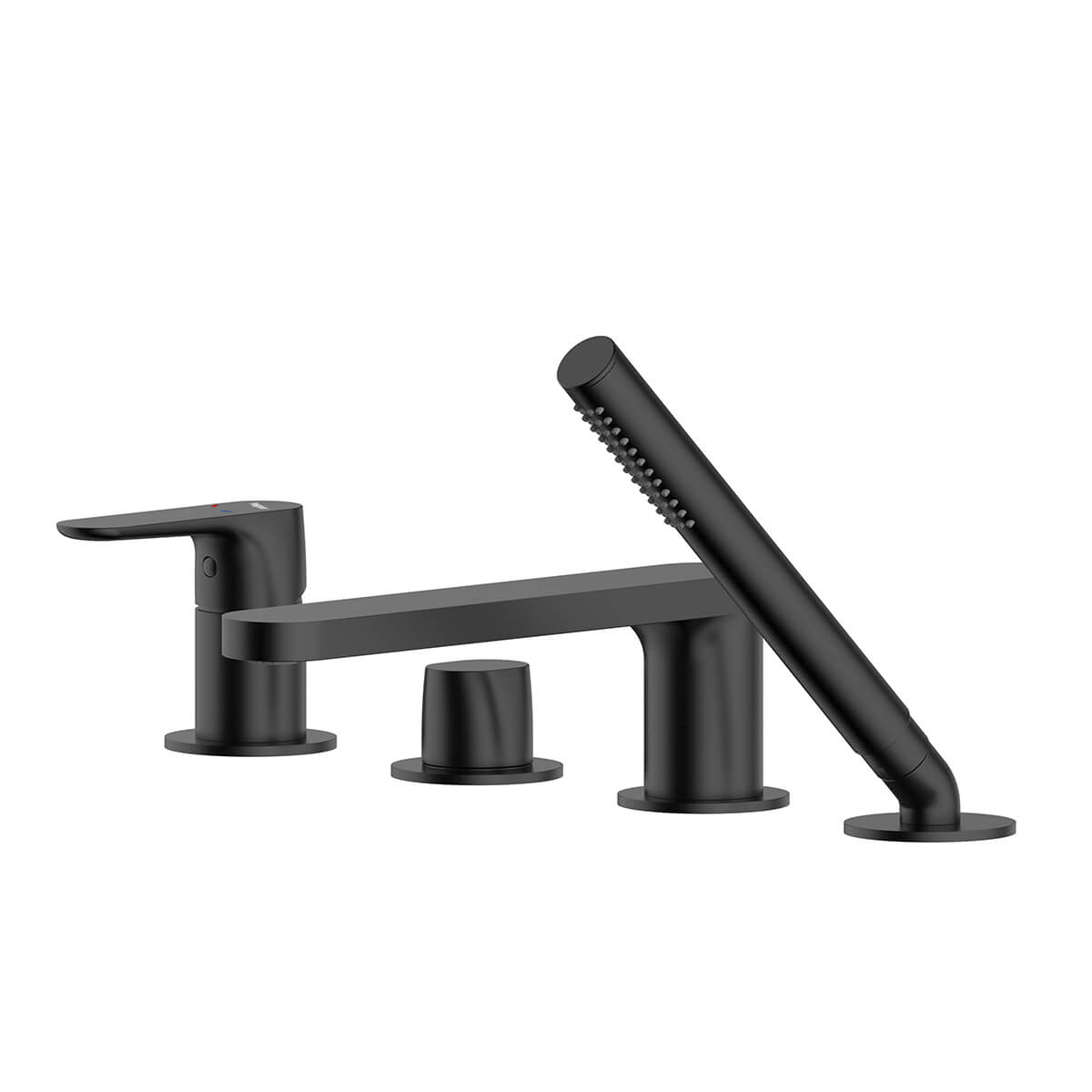 Hagser Norla rubinetto per vasca e doccia bordo vasca nero HGR19000034