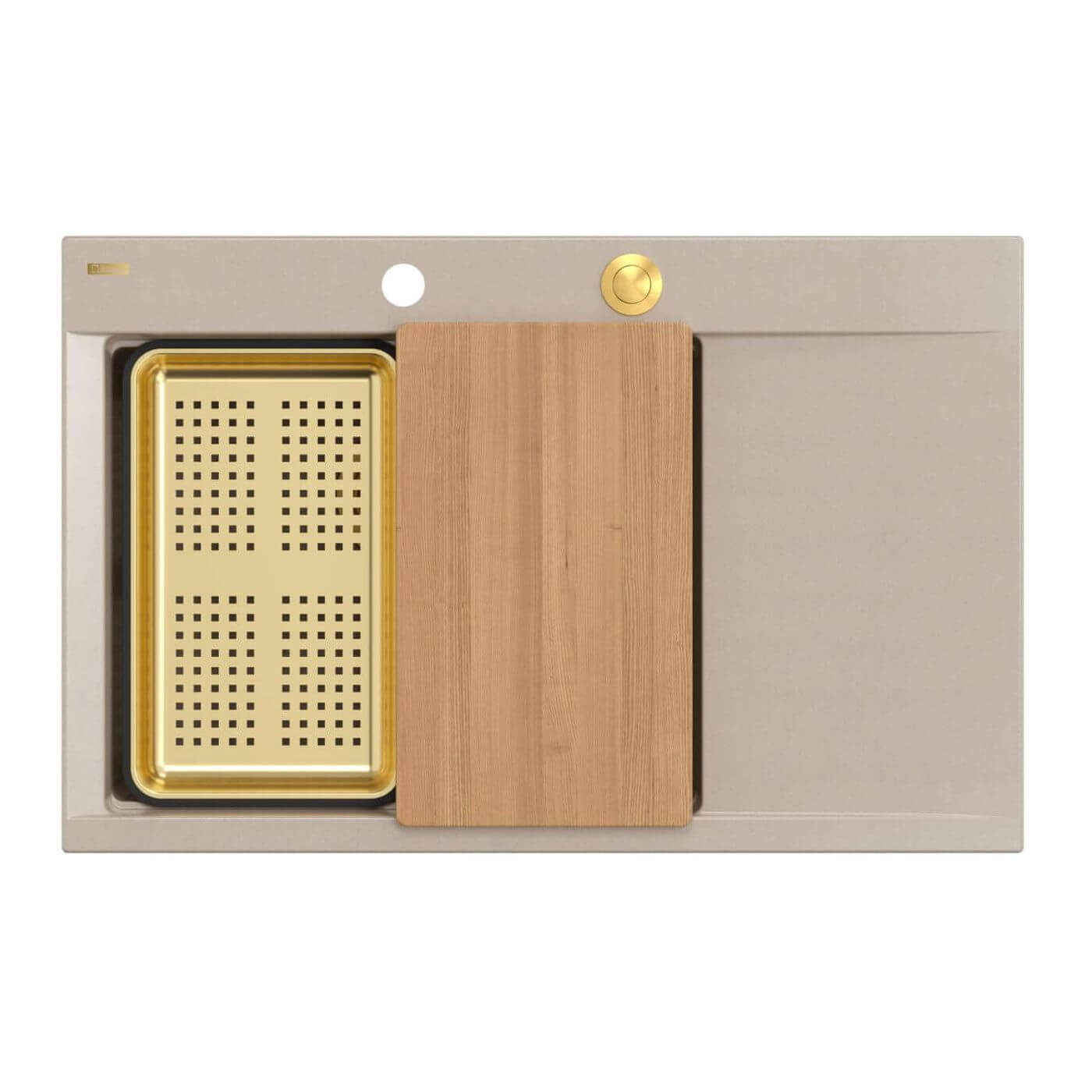 Quadron Josh lavello graniteq 78x50 cm beige HCQJ7850U2_PVDG1_P2O