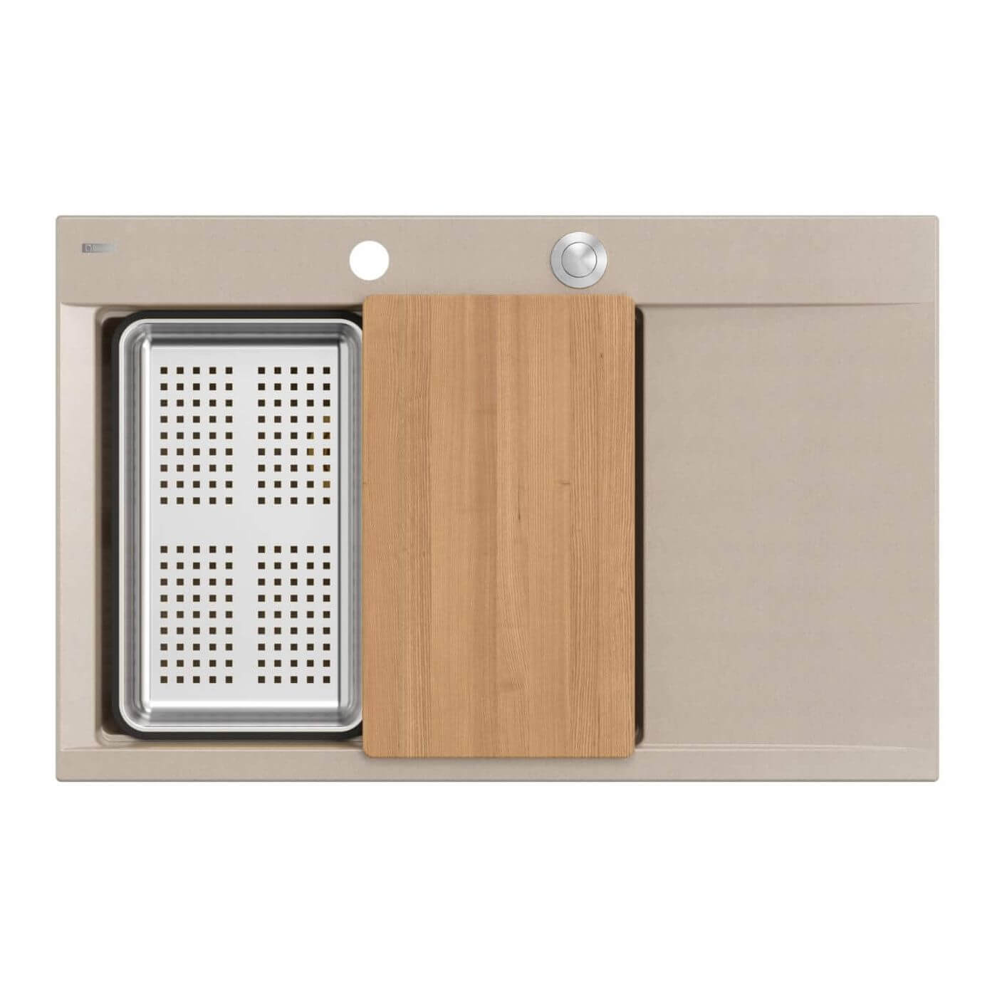 Quadron Josh lavello graniteq 78x50 cm beige HCQJ7850U2_BS_P2O