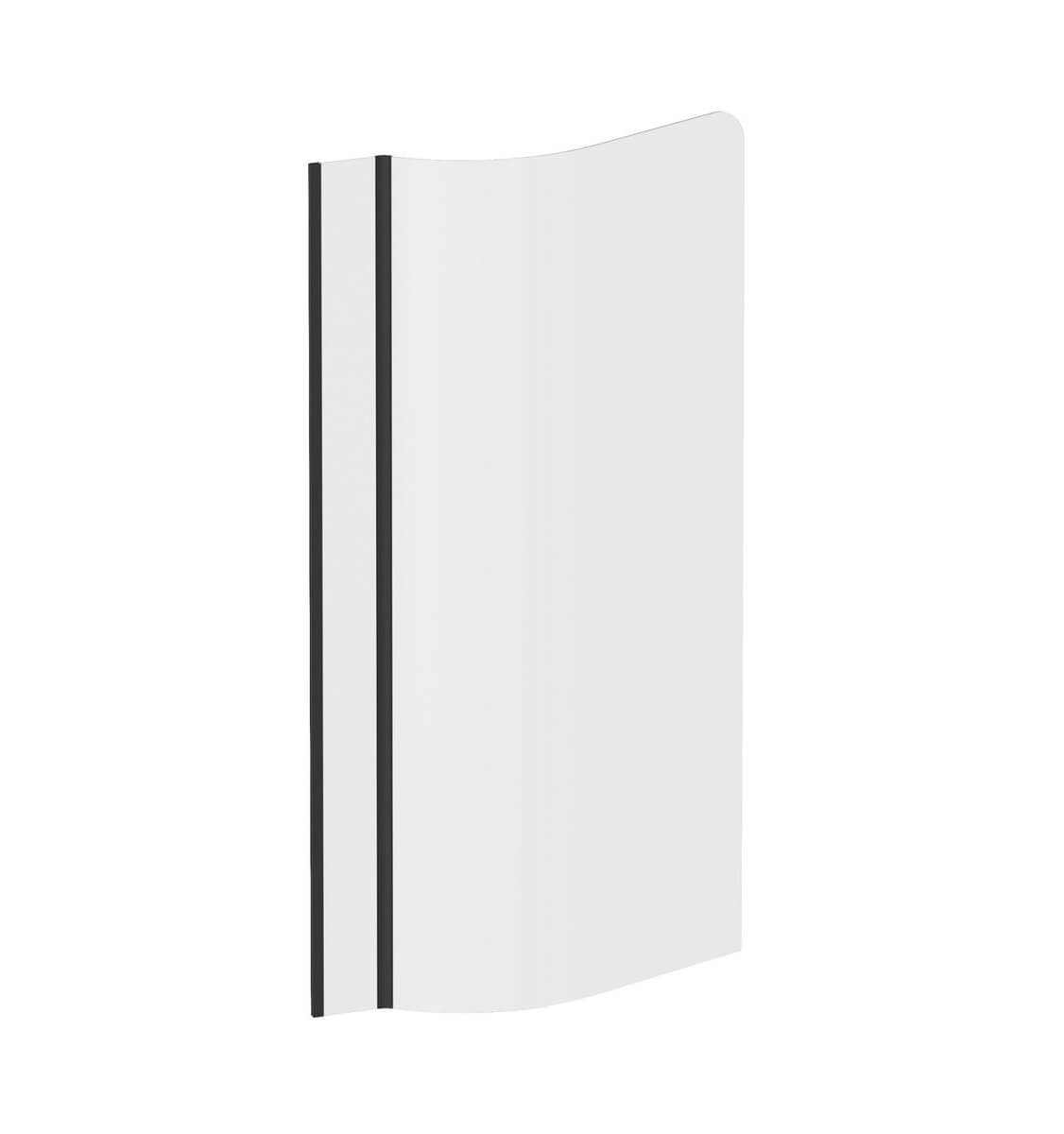Ravak ARC parete vasca 80 cm 1 anta nero opaca/vetro trasparente 7Q7V03L0Y1