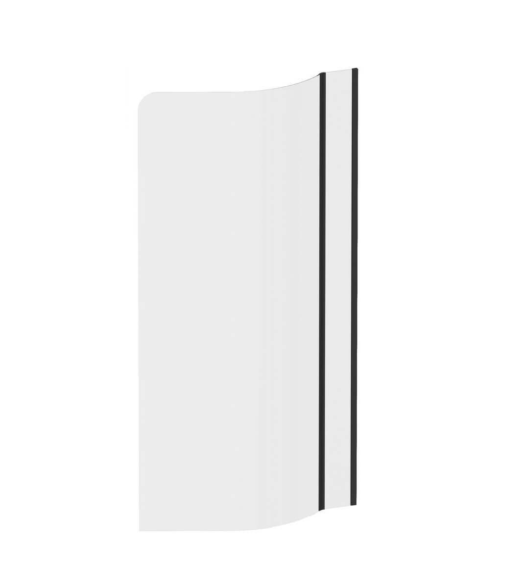 Ravak ARC parete vasca 80 cm 1 anta nero opaca/vetro trasparente 7Q7S03R0Y1