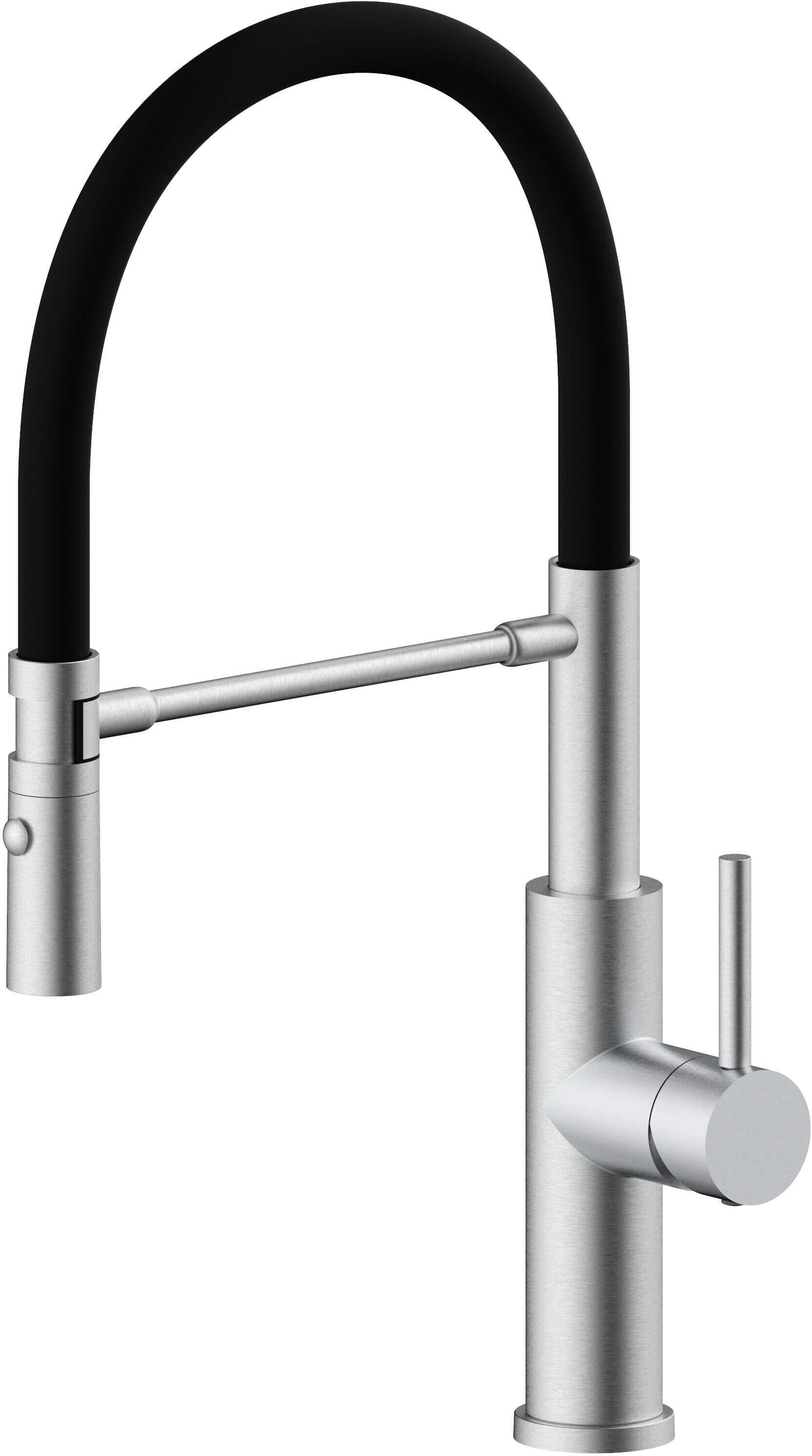 Ruvetti Miku rubinetto da cucina verticale acciaio inossidabile-nero 1012BS