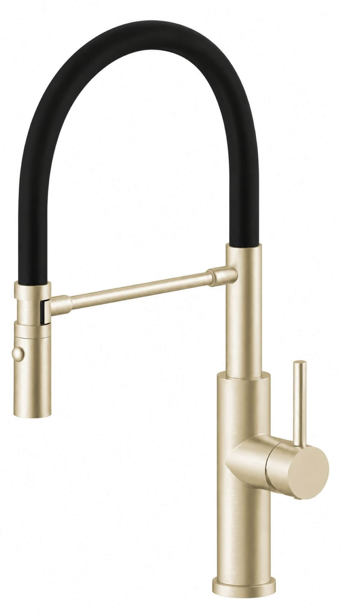 Ruvetti Miku rubinetto da cucina verticale nero-oro/oro antico 1012PVD-CHBC