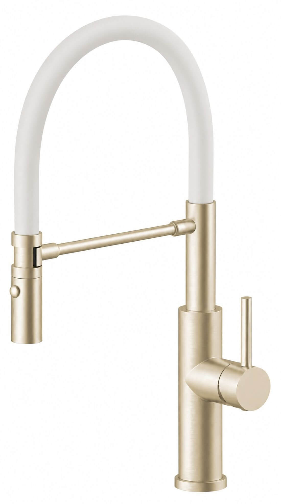 Ruvetti Miku rubinetto da cucina verticale bianco-oro/oro antico 1012PVD-CHWH