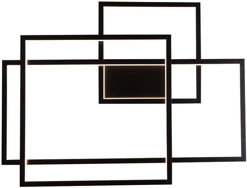 MaxLight Geometric lampada da parete 1x45 W nero W0233D