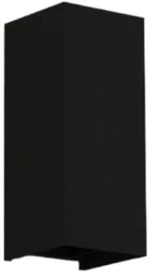 MaxLight Zermat lampada da parete per esterni 1x12 W nero W0467