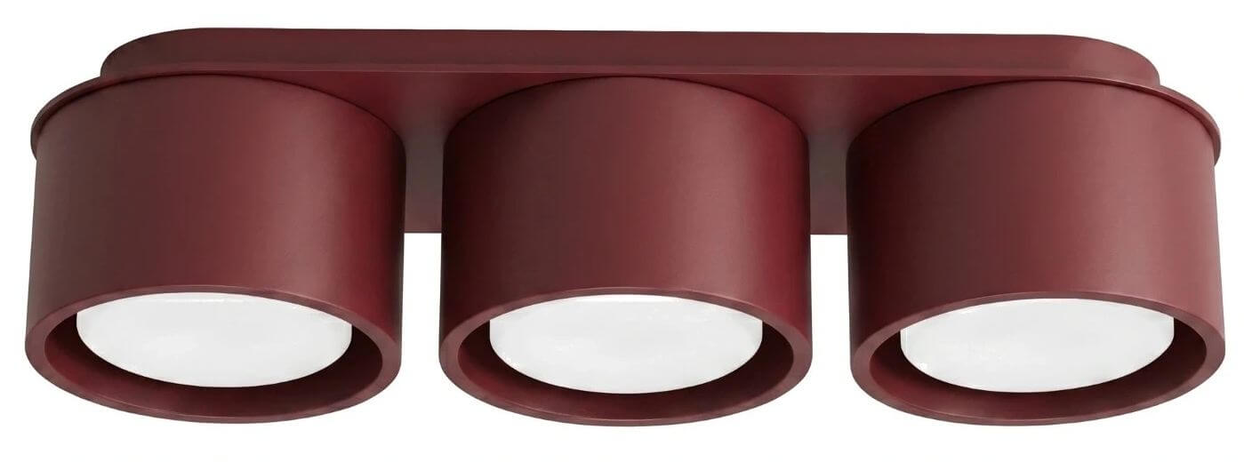 Sollux Lighting Modo lampada da soffitto 3x10 W borgogna SL.2456