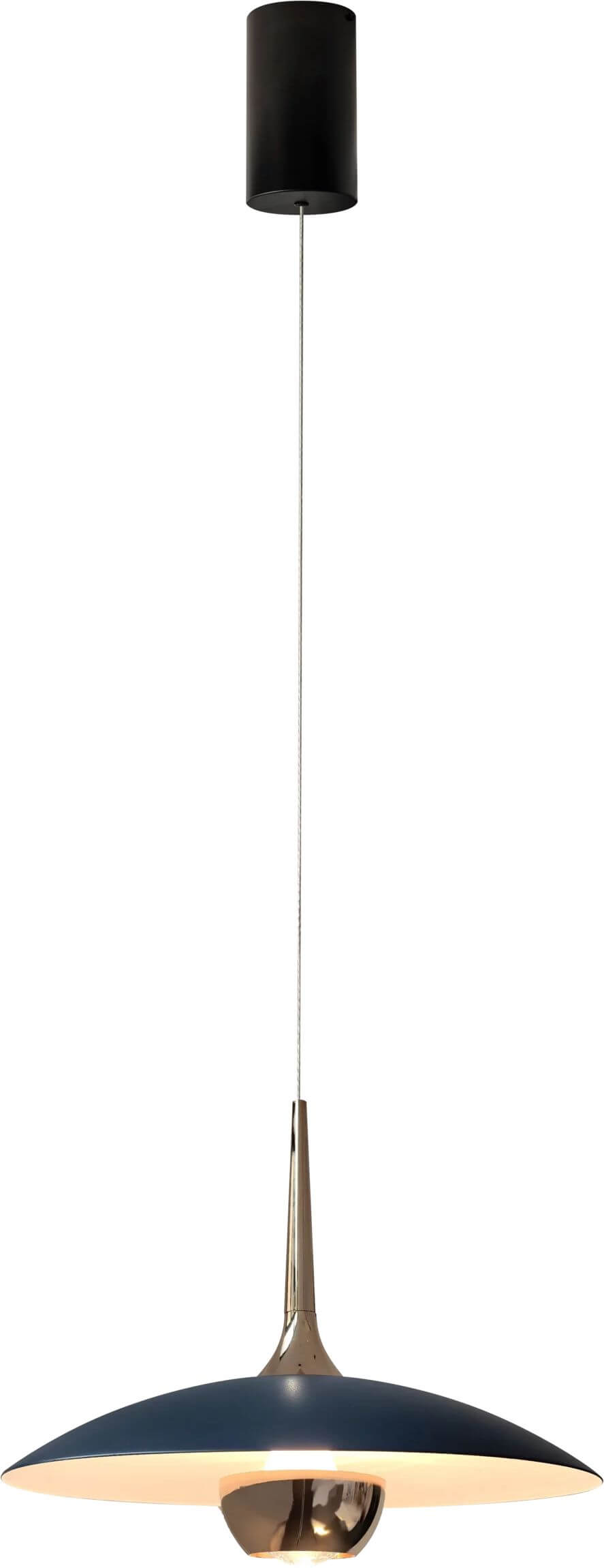 MaxLight Manuka lampada sospesa 1x7 W nero-oro-blu P0675
