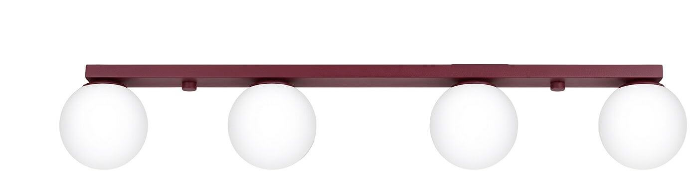 Sollux Lighting lampada da soffitto 4x8 W borgogna SL.2253