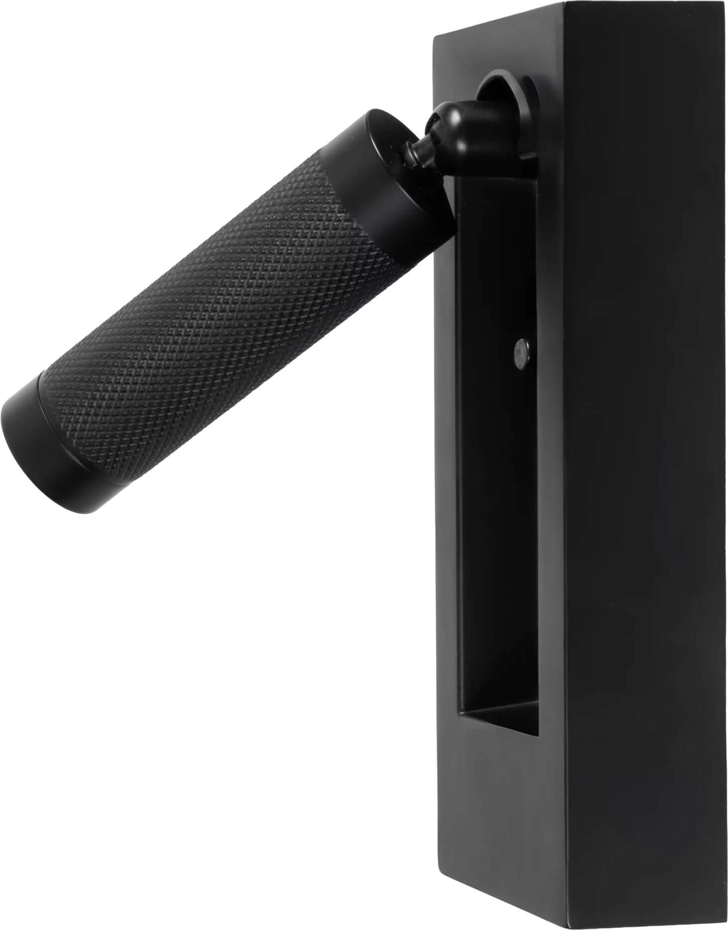 MaxLight Core lampada da parete 1x3 W nero W0430