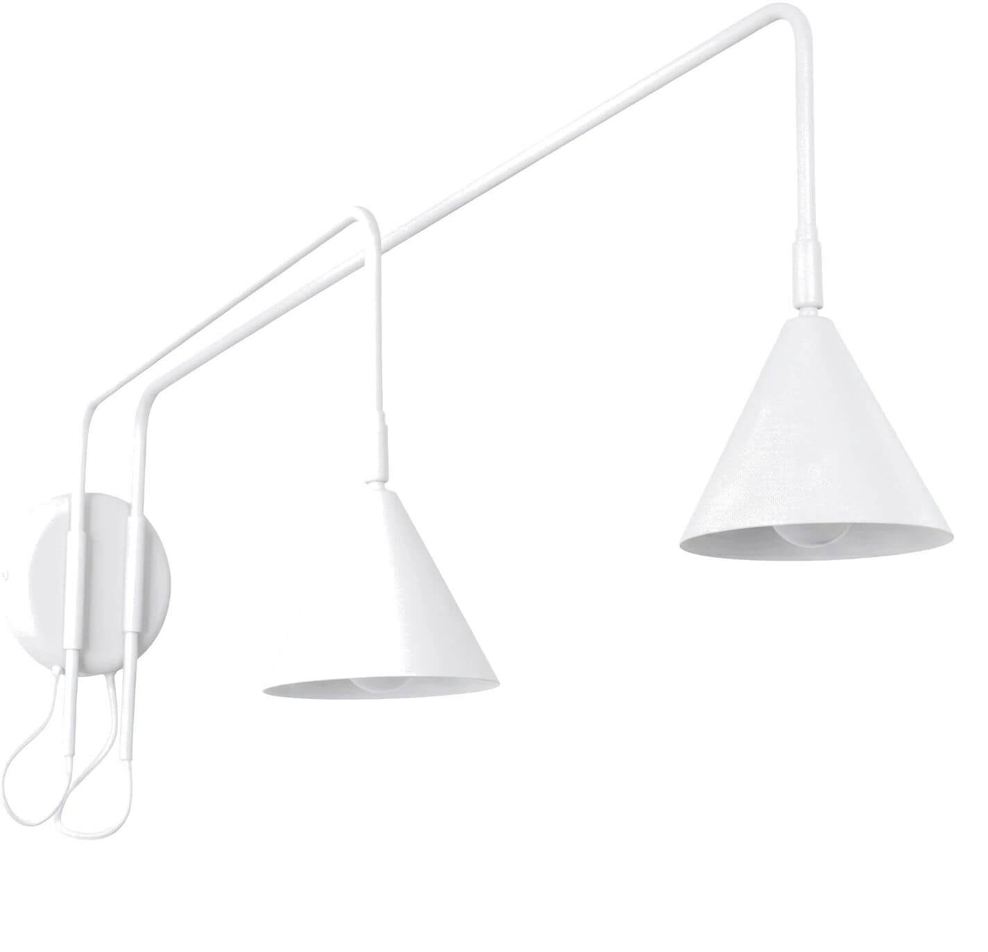 Sollux Lighting Nox lampada da parete 2x10 W bianco SL.2506