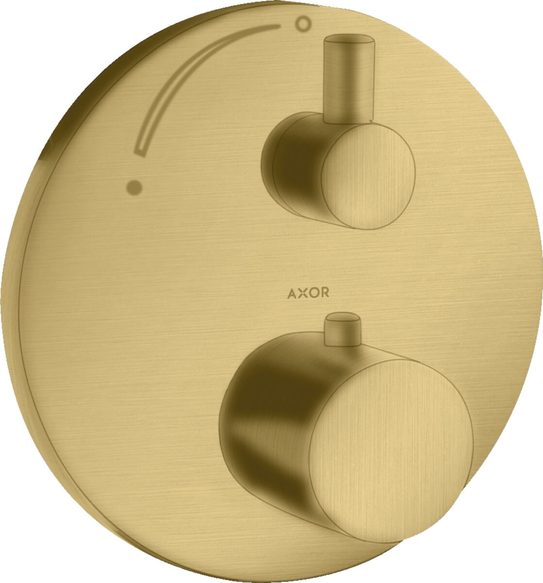 Axor Uno2 rubinetto per doccia da incasso con termostato oro 38700250