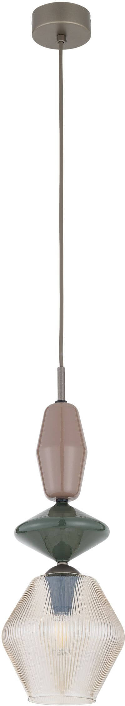 TK Lighting Zen New Brown lampada sospesa 1x10 W marrone-beige 11865