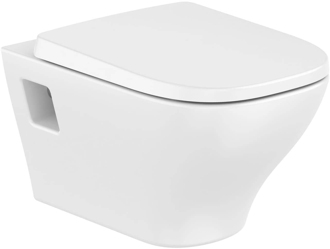Set vaso WC Roca Optica A346V14000, copriwater Roca Optica A801F72001