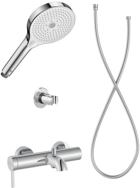 Set rubinetto per vasca e doccia Roca Ona A5A029EC00, doccetta Roca Plenum A5B8114C00, A5B1350C00, A5B2118C00