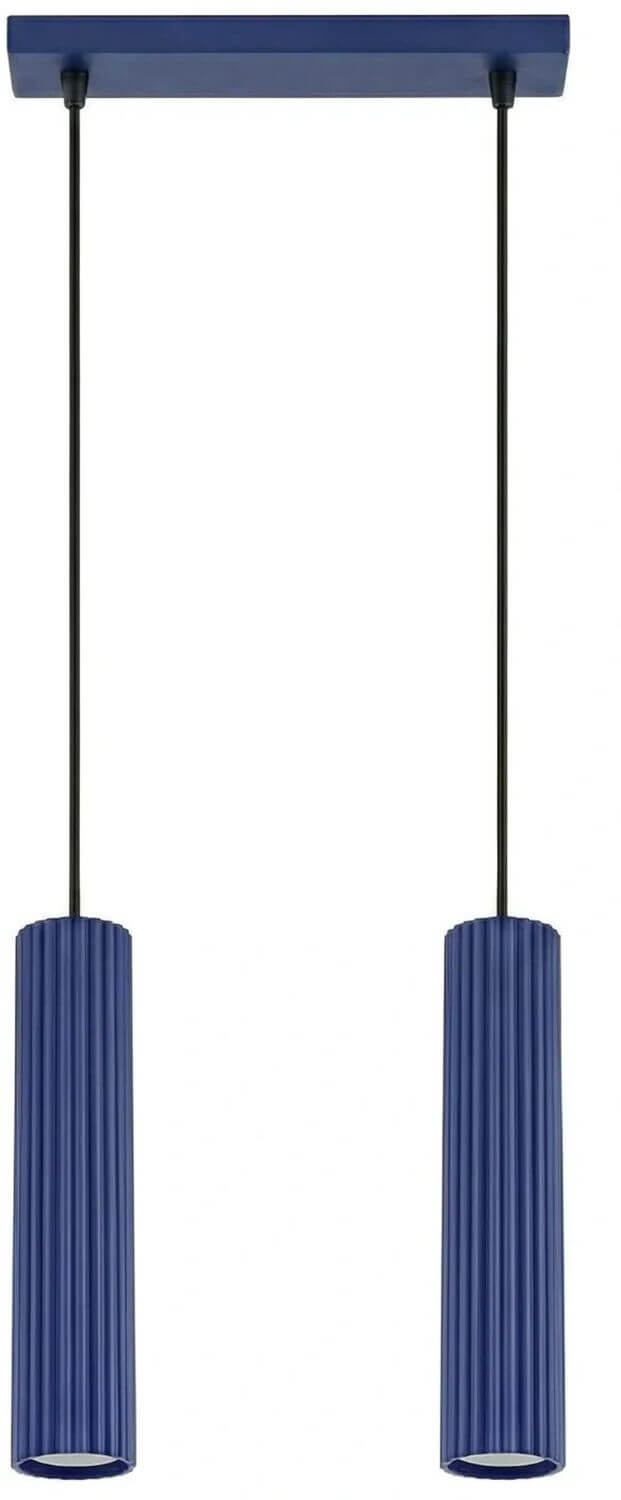 Sollux Lighting Karbon lampada sospesa 2x10 W blu SL.2312