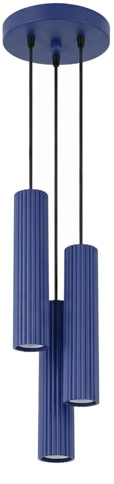 Sollux Lighting Karbon lampada sospesa 3x10 W blu SL.2314