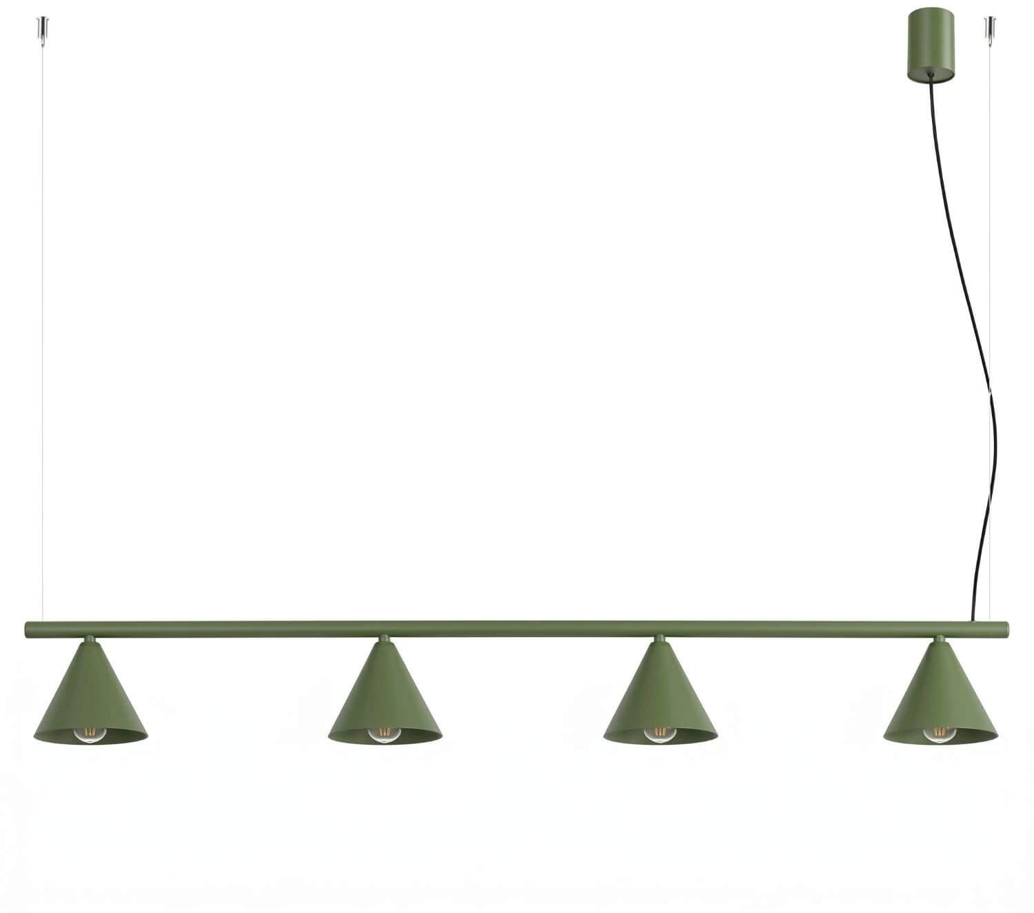 Sollux Lighting Nox lampada sospesa 4x10 W verde SL.2555