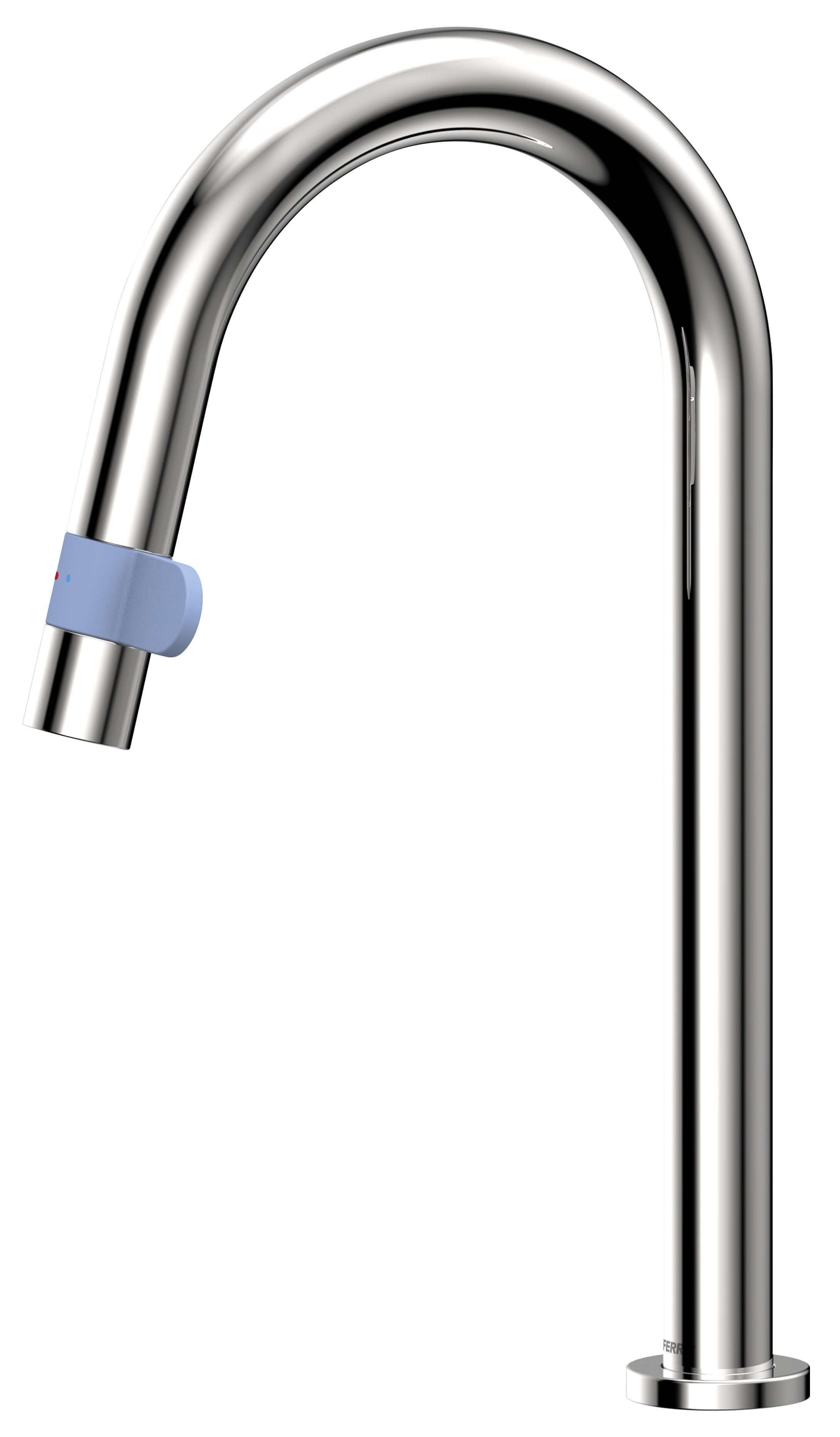 Ferro Nami rubinetto da cucina verticale cromo-blu BNM4-B