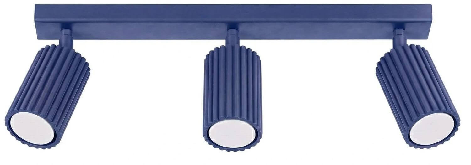 Sollux Lighting Karbon lampada da soffitto 3x10 W blu SL.2322