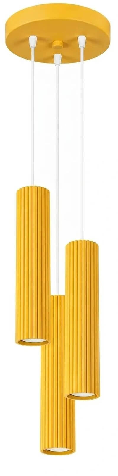 Sollux Lighting Karbon lampada sospesa 3x10 W giallo SL.2340