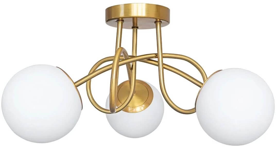 Goldlux Bianca lampada da soffitto 3x12 W bianco-oro 341648