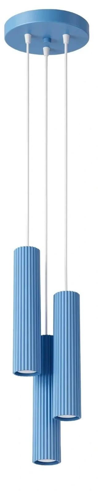 Sollux Lighting Karbon lampada sospesa 3x10 W blu SL.2343