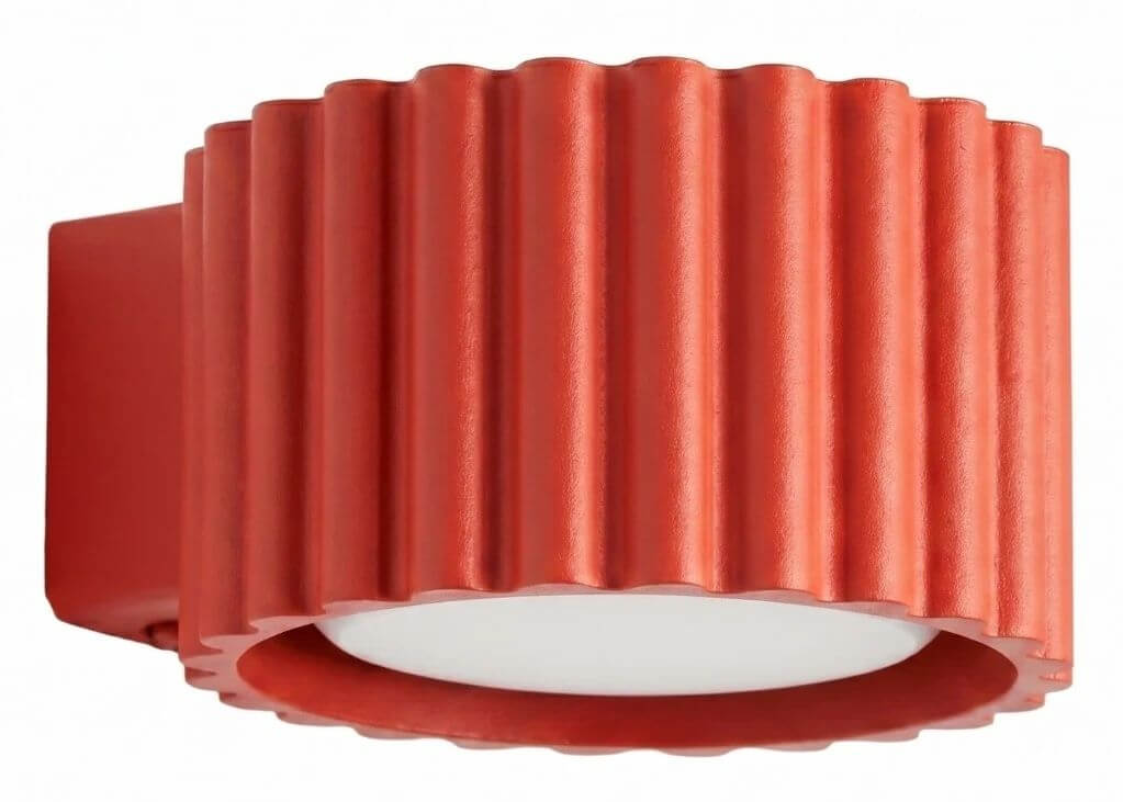 Sollux Lighting Aura lampada da parete 1x8 W rosso SL.2625