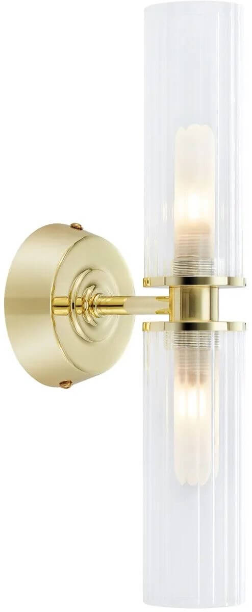 Markslöjd Rimini lampada da parete 2x20 W ottone 109236