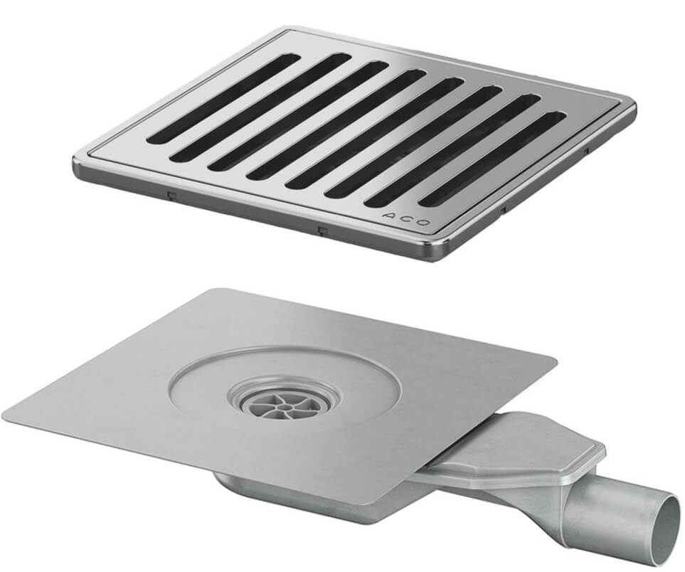 Set scarico per doccia ACO 9010.68.07, scarico per doccia ACO 2245.25.00