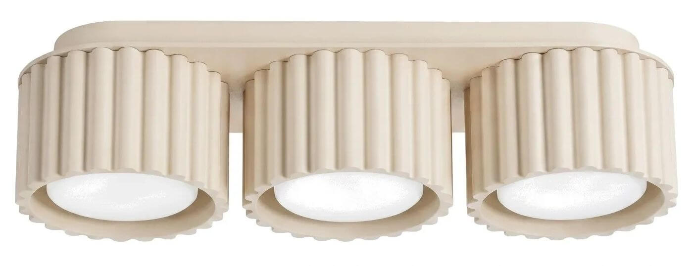 Sollux Lighting Aura lampada da soffitto 3x10 W beige SL.2630