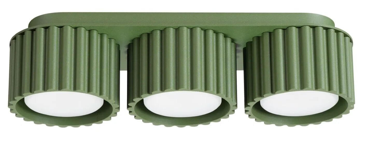 Sollux Lighting Aura lampada da soffitto 3x10 W verde SL.2631