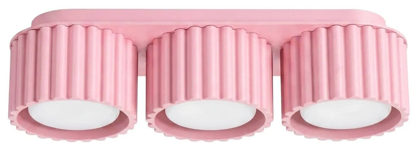 Sollux Lighting Aura lampada da soffitto 3x10 W rosa SL.2638