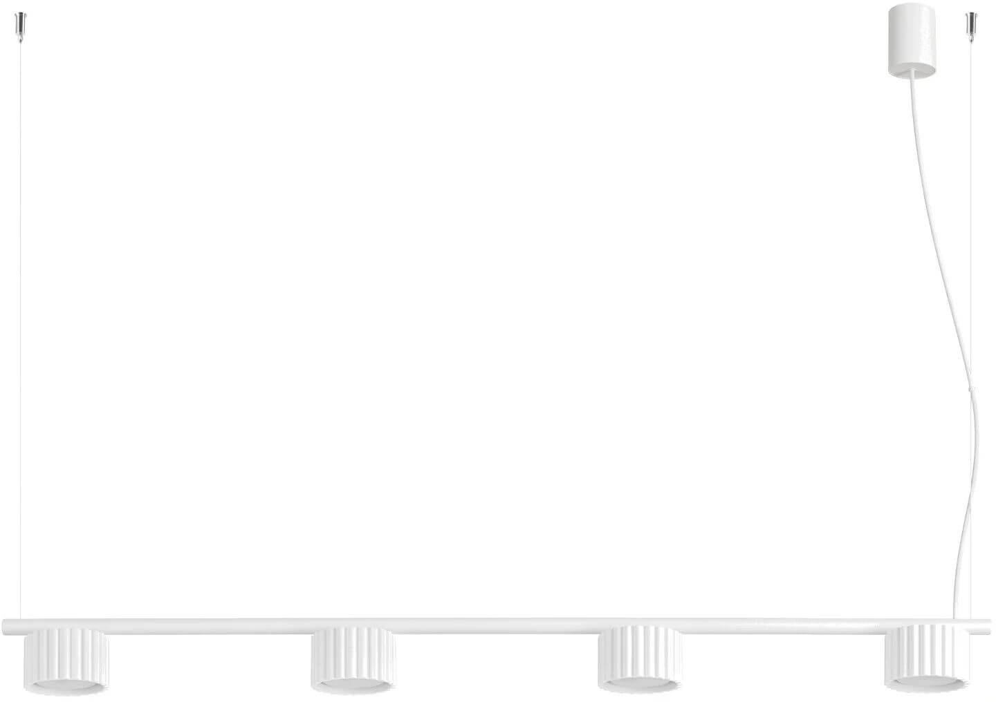Sollux Lighting Aura lampada sospesa 4x10 W bianco SL.2695