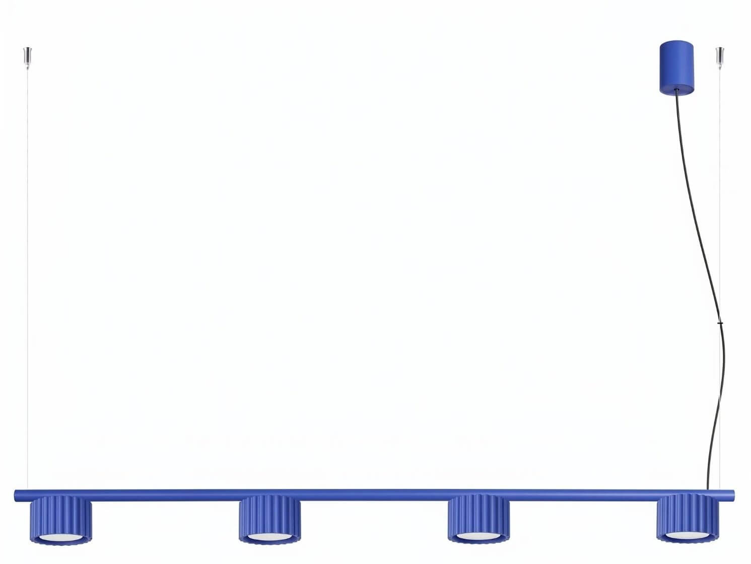 Sollux Lighting Aura lampada sospesa 4x10 W blu SL.2701