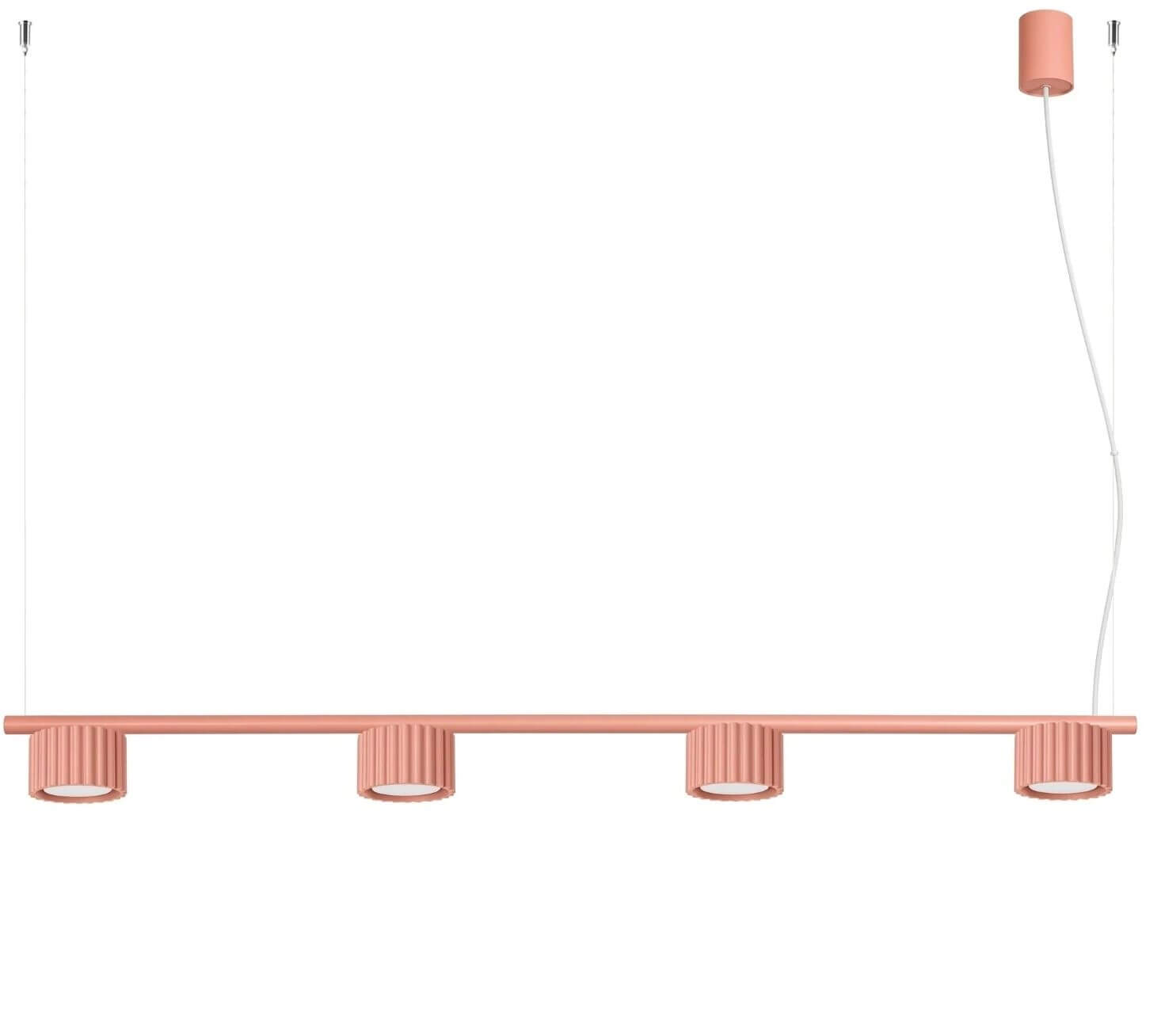 Sollux Lighting Aura lampada sospesa 4x10 W rosa SL.2704