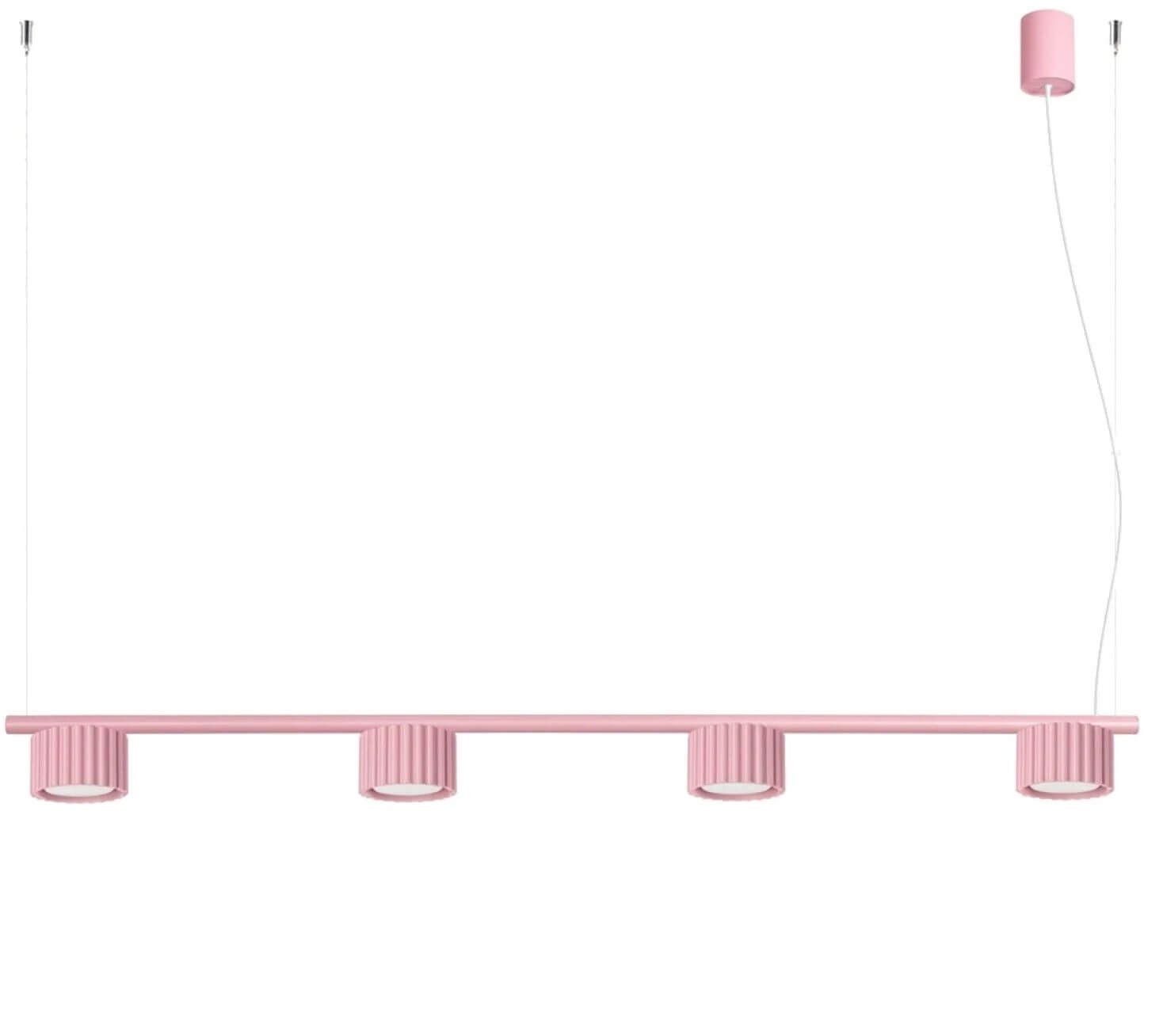 Sollux Lighting Aura lampada sospesa 4x10 W rosa SL.2705