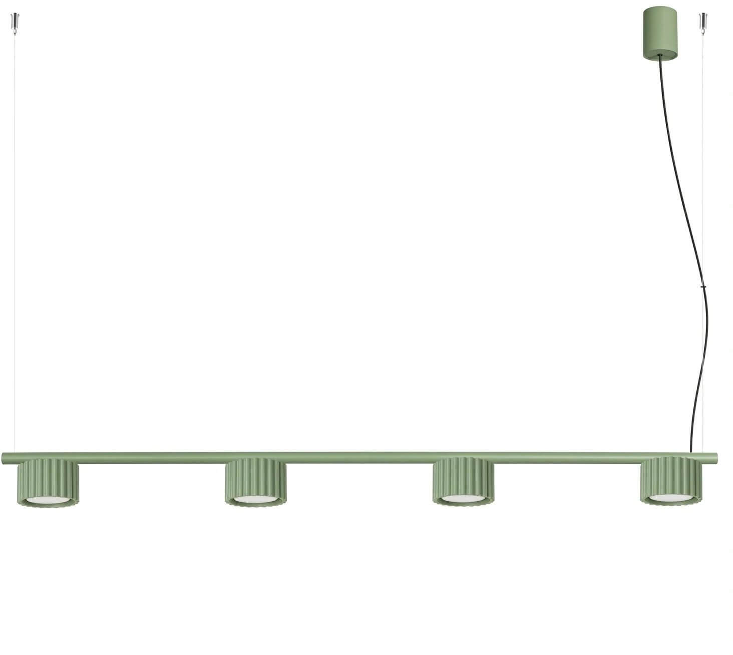 Sollux Lighting Aura lampada sospesa 4x10 W verde SL.2706