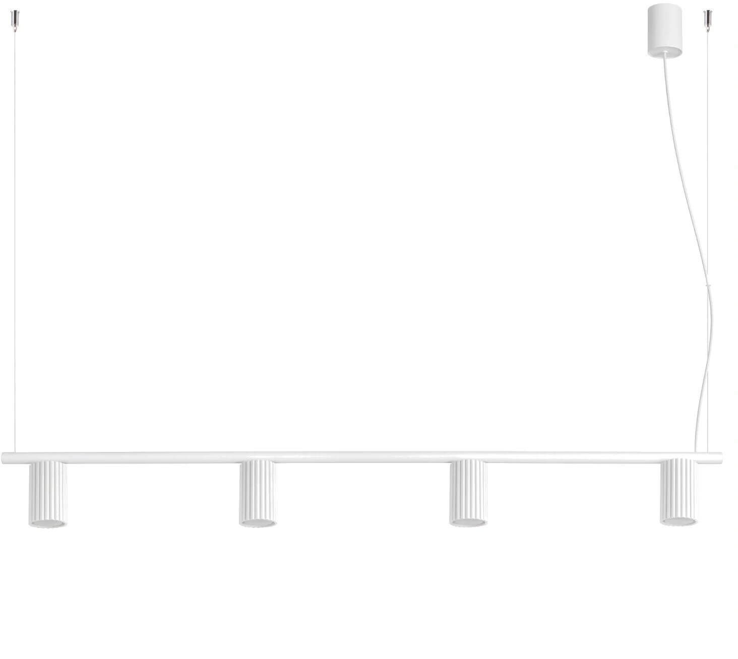 Sollux Lighting Karbon lampada sospesa 4x10 W bianco SL.2711