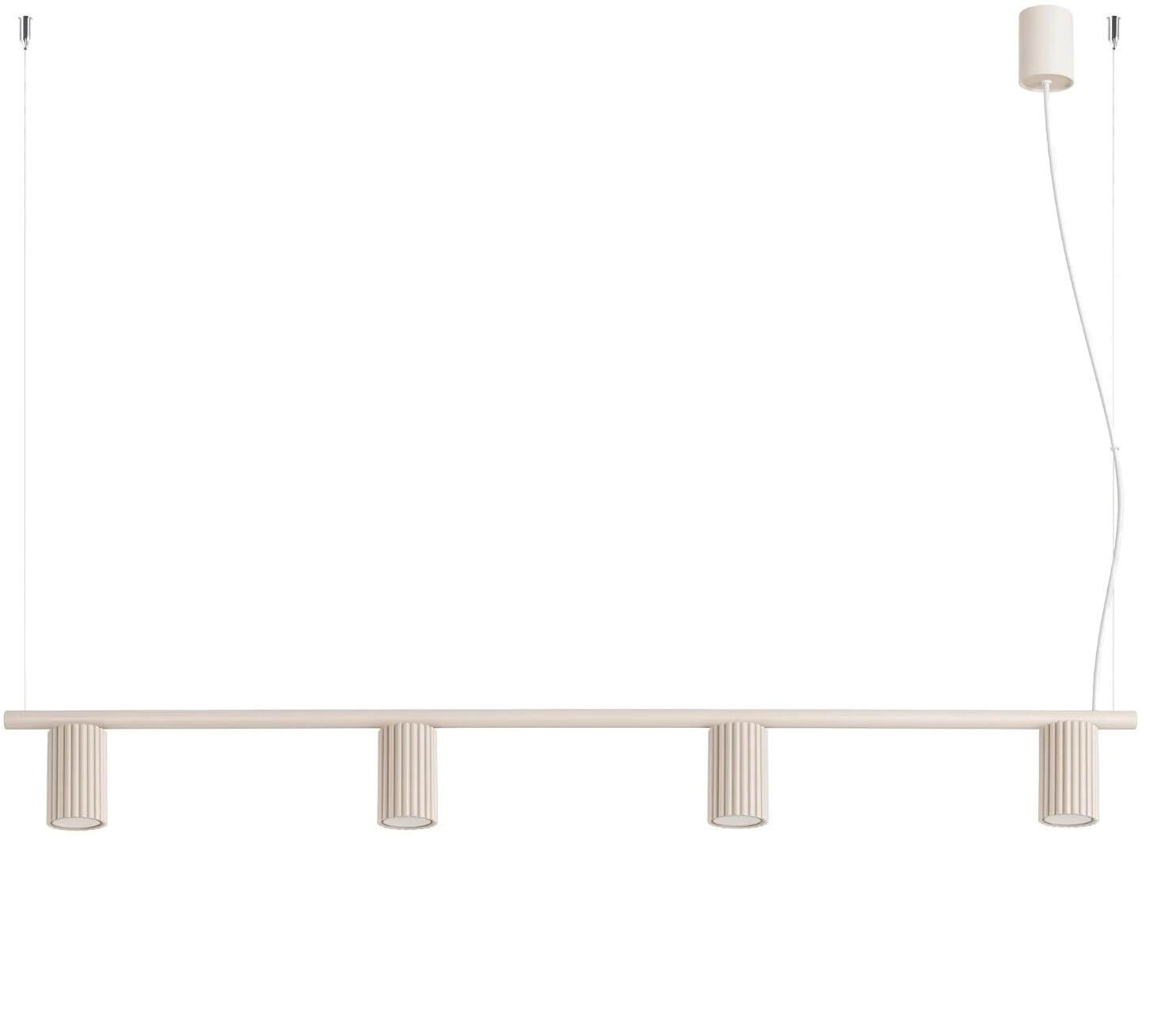 Sollux Lighting Karbon lampada sospesa 4x10 W beige SL.2713
