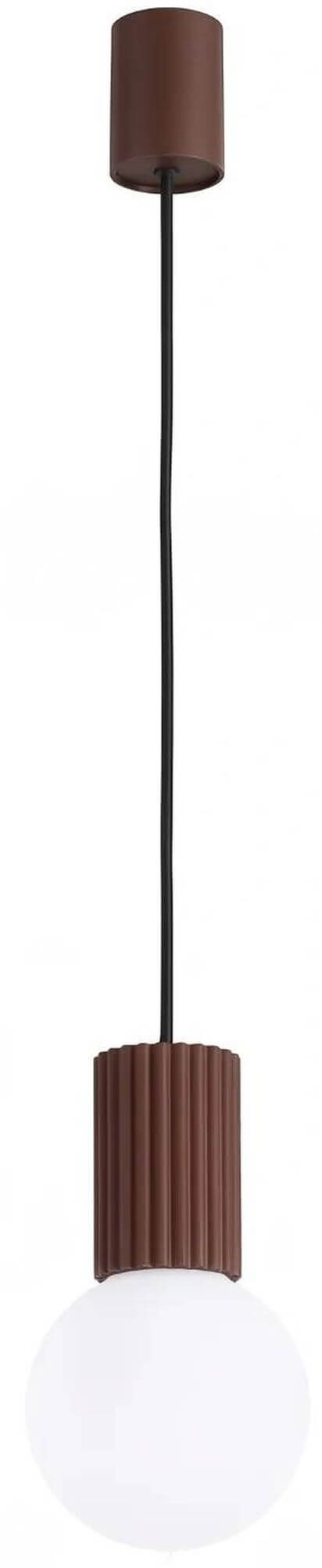 Sollux Lighting Halo lampada sospesa 1x8 W bianco-marrone SL.2399