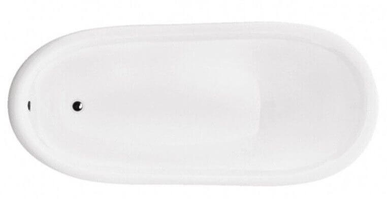 Besco Otylia vasca da bagno freestanding 160x76.5 cm ovale bianco #WPO-160-CHC
