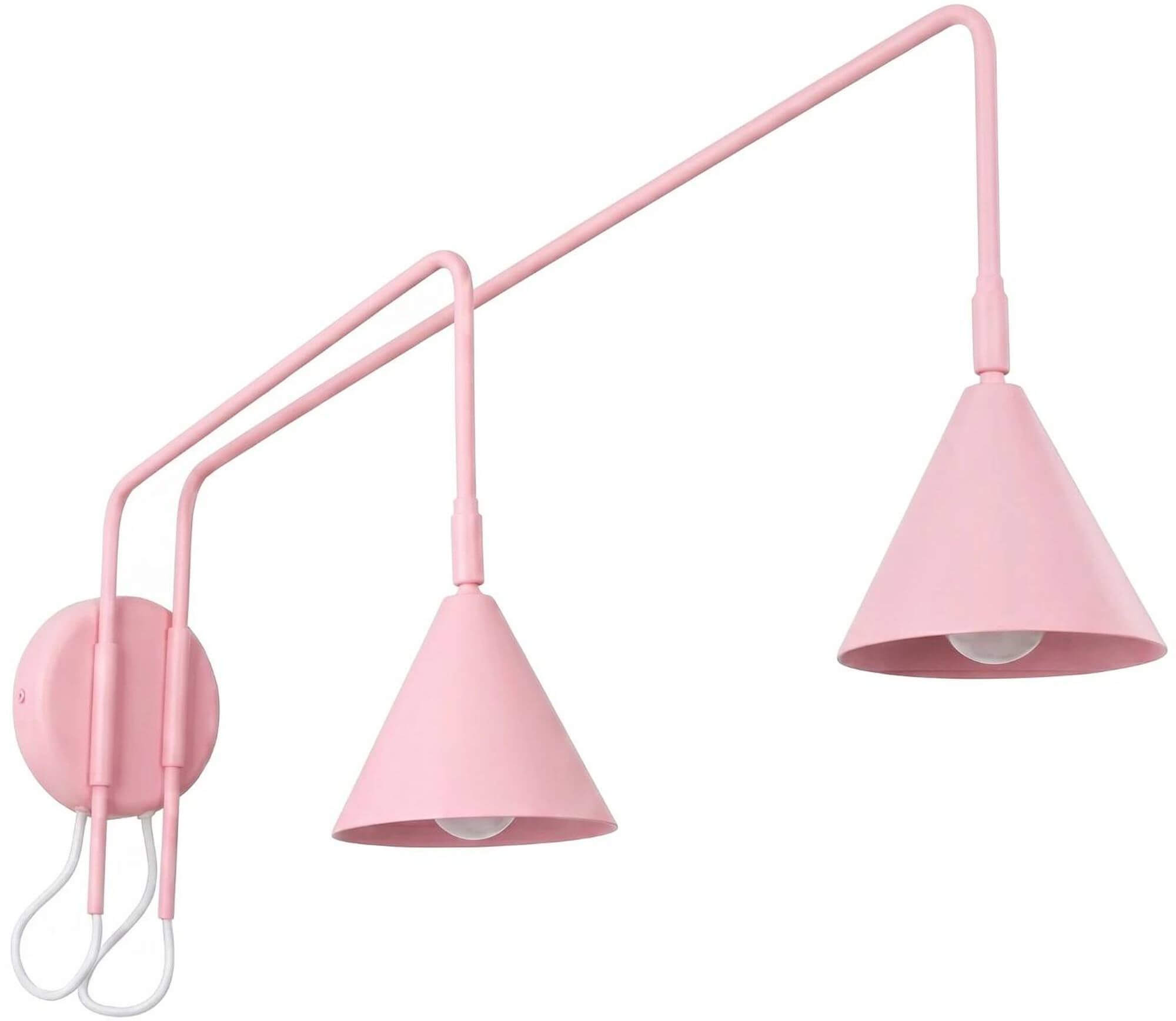 Sollux Lighting Nox lampada da parete 2x10 W rosa SL.2515