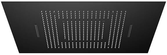 Steinberg 390 soffione doccia 80x60 cm rettangolare nero 390 6831 S