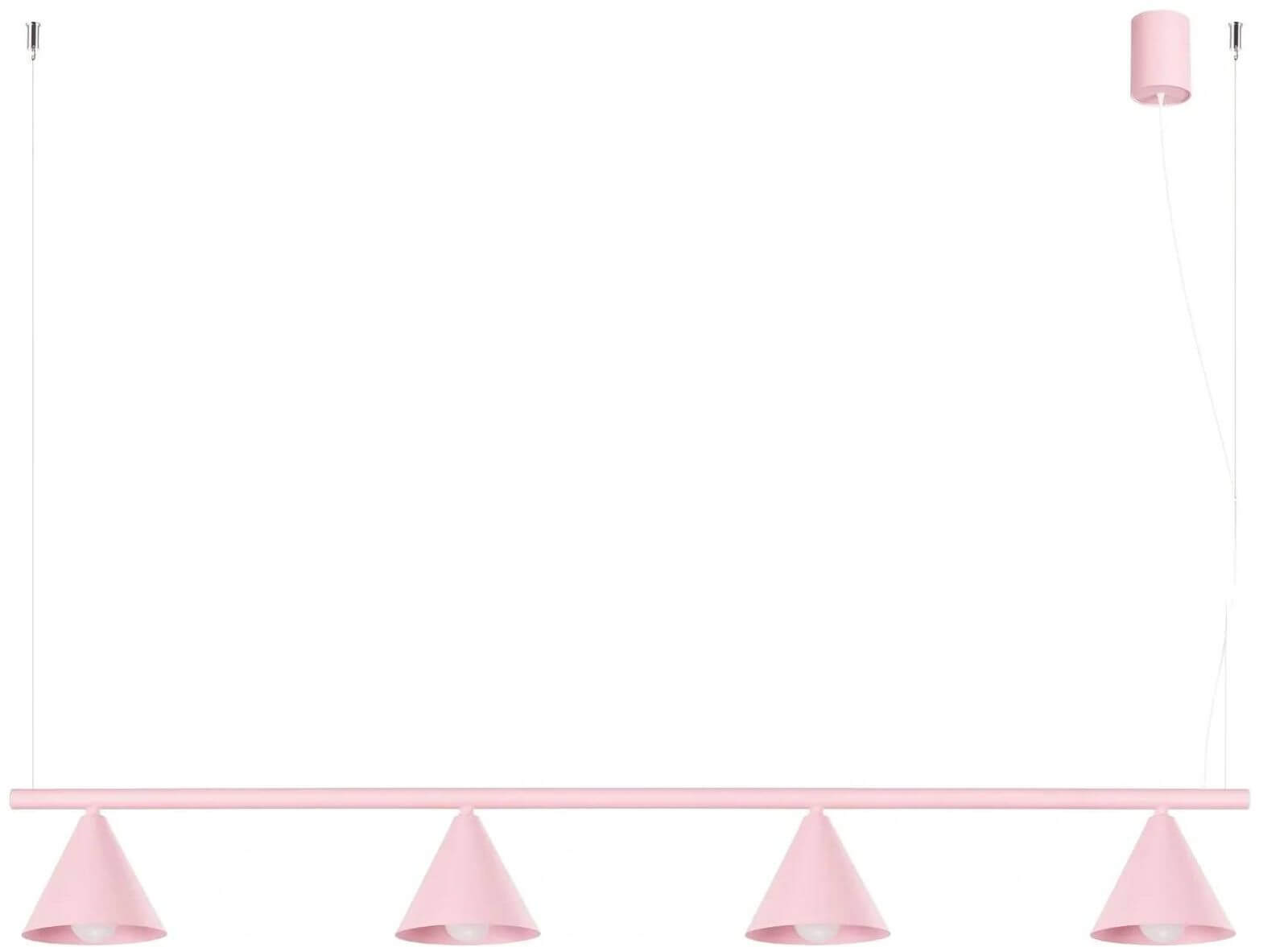 Sollux Lighting Nox lampada sospesa 4x10 W rosa SL.2560